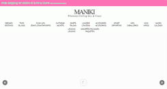 Desktop Screenshot of manikifashion.com