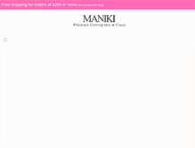 Tablet Screenshot of manikifashion.com